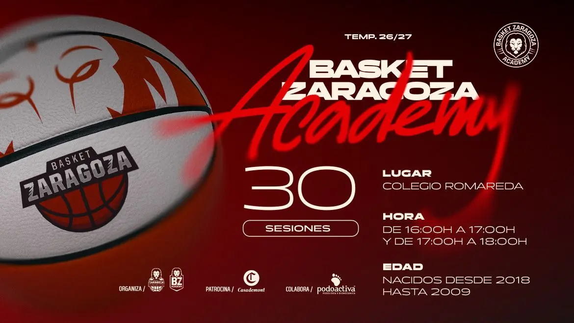 Tras el éxito de la pasada temporada, la Basket Zaragoza Academy vuelve a ponerse en marcha con una nueva edición centrada en la formación y la mejora individual de jóvenes…